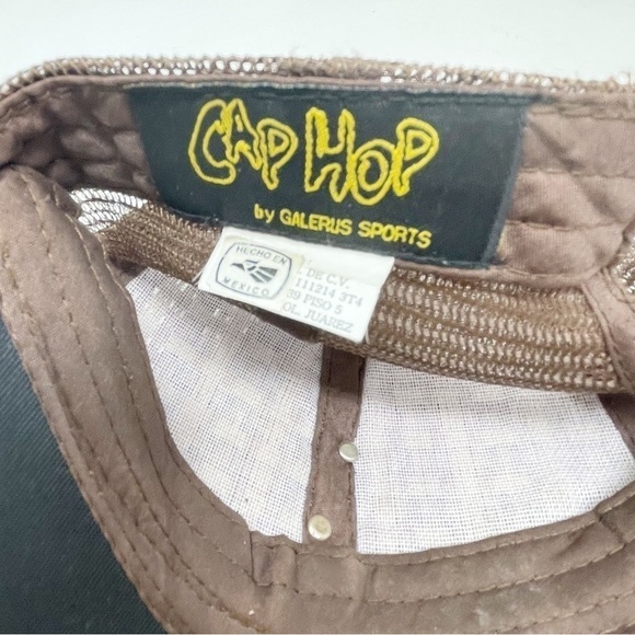 CAP HOP GALERUS SPORTS Men’s Eagle Medallion Ball Cap Brown Tan Snap Back OS - Picture 6 of 7